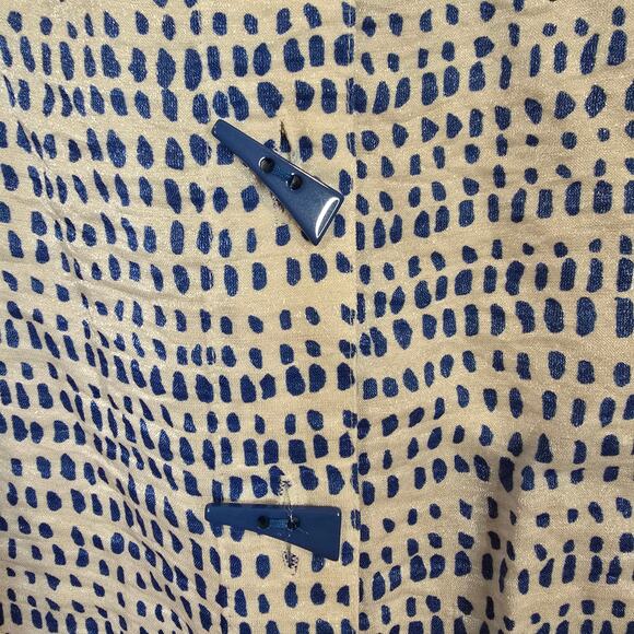 Women's Multiples Blue & White Shimmer Button Down Blouse | Size 3X - Picture 6 of 9